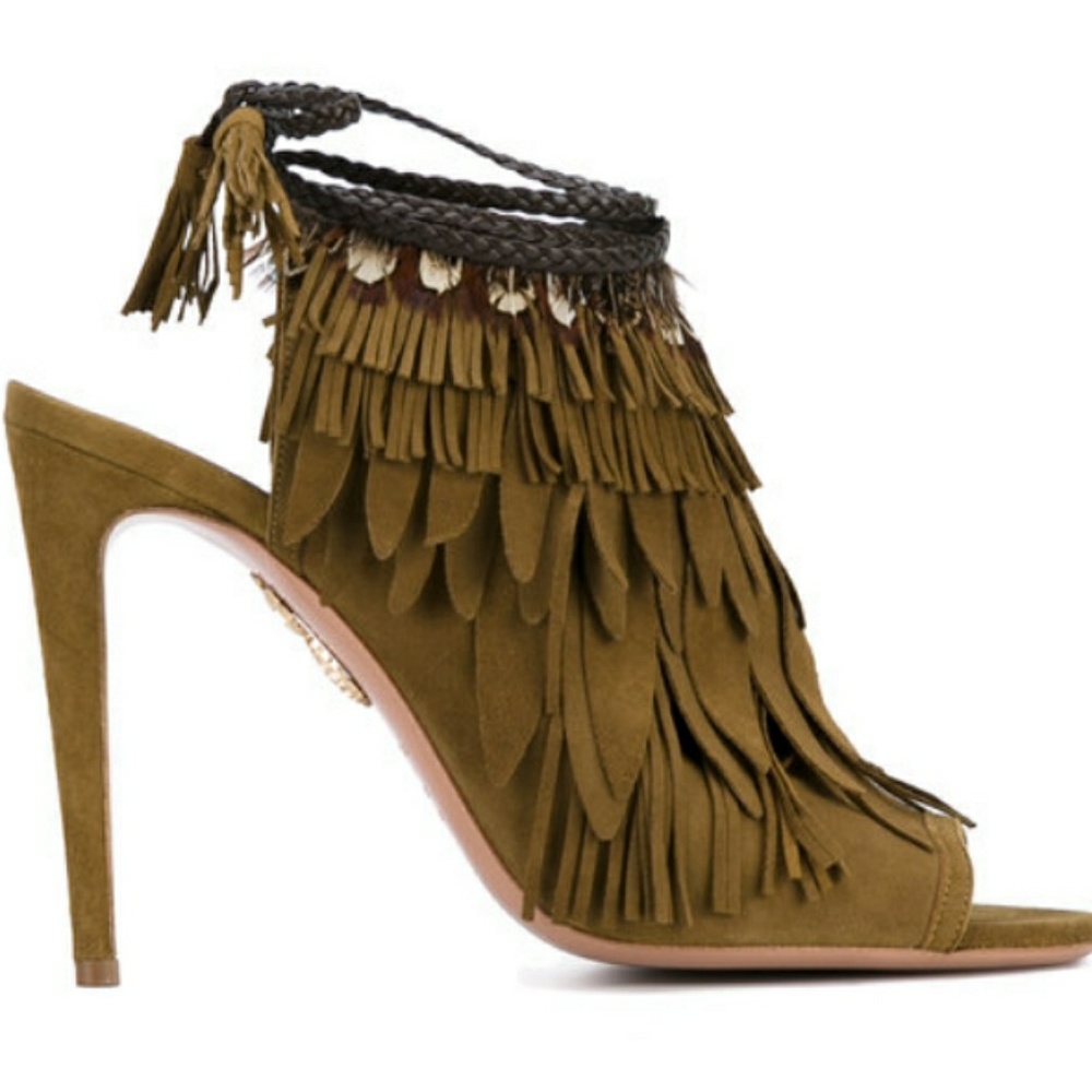 New...Aquazzura Pocohontas Heels❤️👠